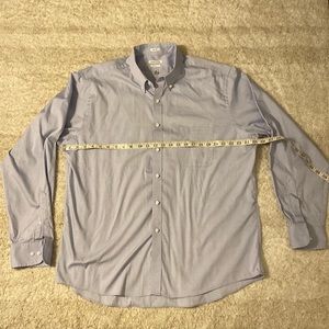 Van Hausen Light Blue Pinpoint Regular Fit Button Up Down 18 32/33